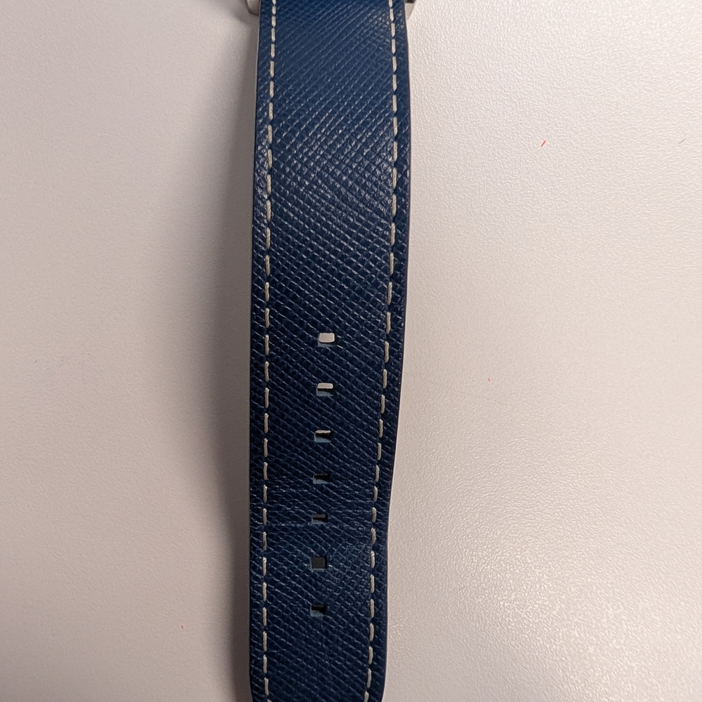 Yema Yachtingraf Croisière Meca-Quartz Chronograph w/Blue Leather Strap - Picture 3 of 8